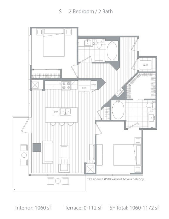 Studio, 1 & 2 Bedroom Apartments in Little Italy, San Diego Stanza